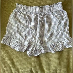 Hollister Purple Gingham Shorts